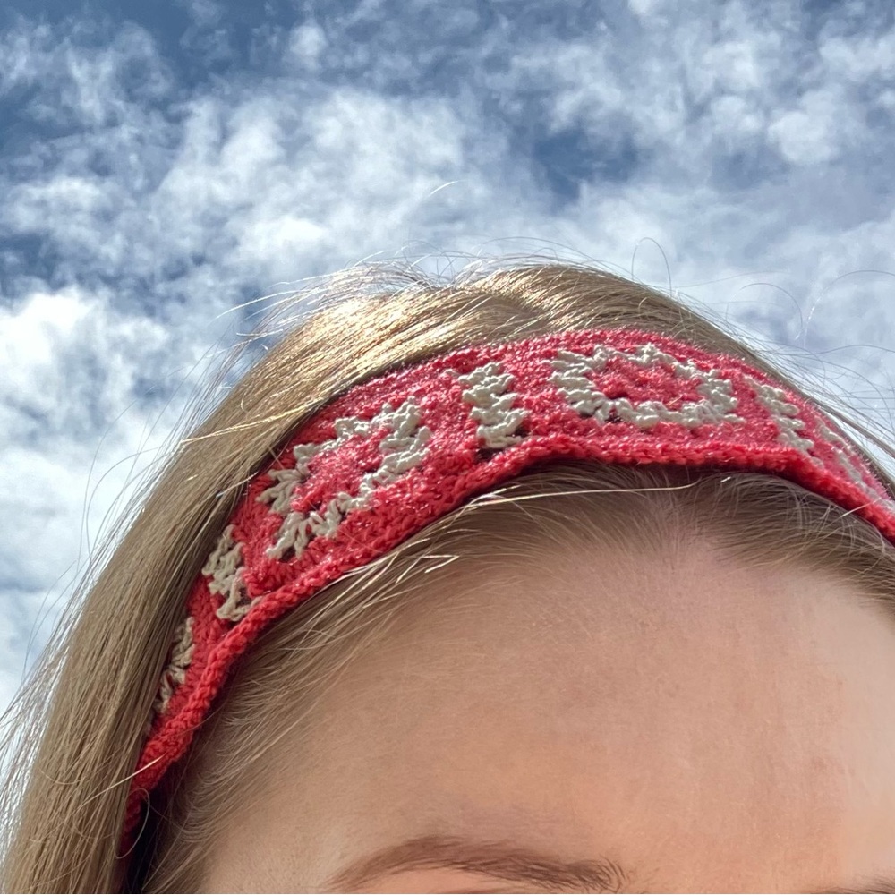 Stylish pink and Cream Headband